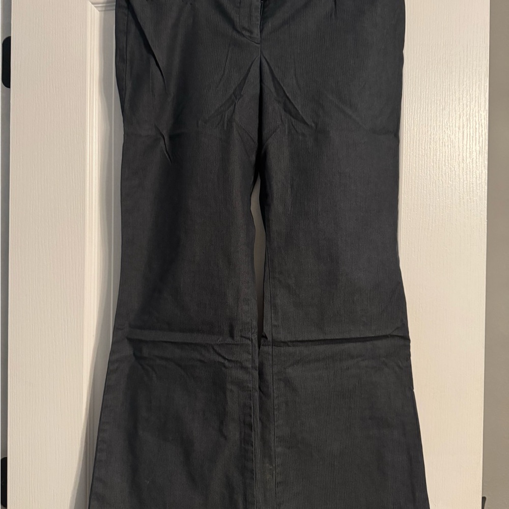 LOFT Black Wide-Leg Flare Jeans